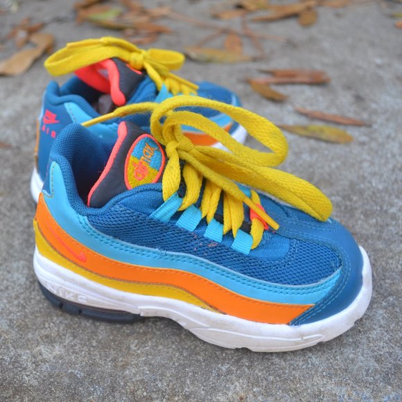 nike Other - Nike Air Max 95 (TD) Shoes Green Crimson CJ9991
